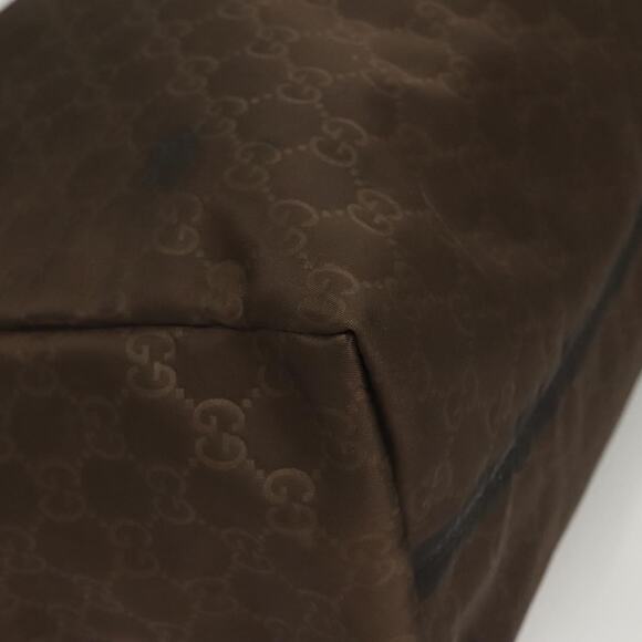 GUCCI GG Canvas Tote Bag Brown Gold - Picture 11 of 16